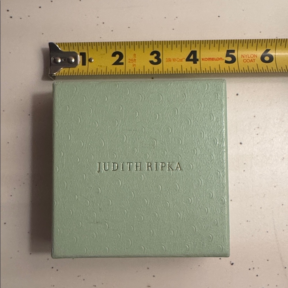 Judith Ripka Light Green Embossed Box - Picture 3 of 3